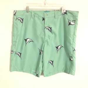 Liquid Flow Swordfish Aqua Swimtrunks Men Size 42